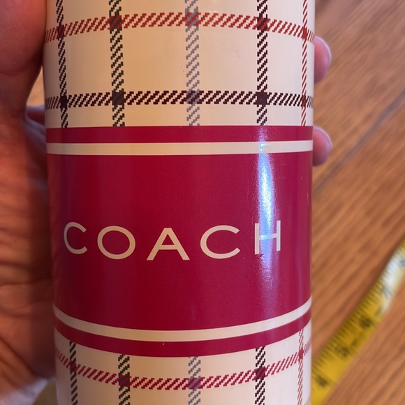 Coach tattersol, water bottle w lid, small small inclusions, good shape! - Picture 5 of 6